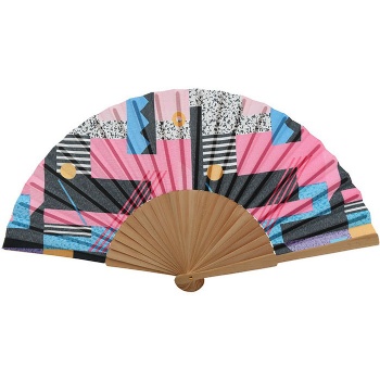 Wooden Handle Fan SS22007